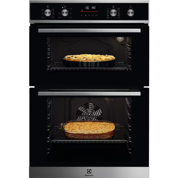 Electrolux Surround Cook Built In Double Oven Black | EDFDC46X