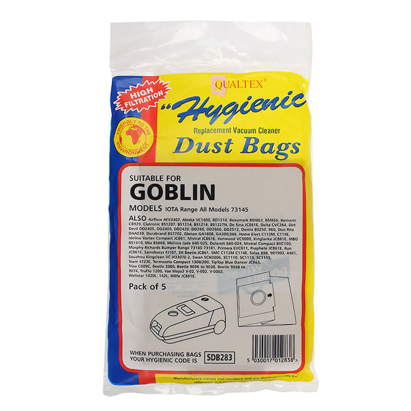 Qualtex Vax Goblin Zanussi 5PK Vac Bags SDB283