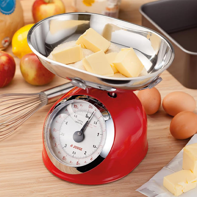 Judge Kitchen 5.0kg Traditional Scale - Red | TC346