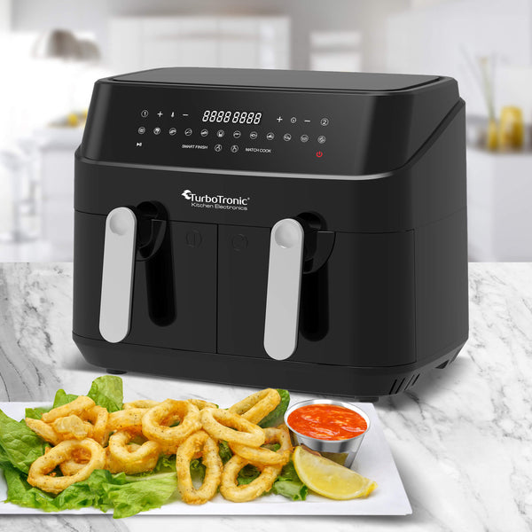 TurboTronic 9 L Dual Basket Air Fryer – Digital, XXL