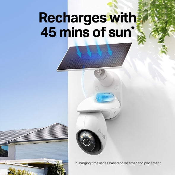 Tapo Solar-Powered Pan/Tilt Security Camera Kit | Tapo-C660
