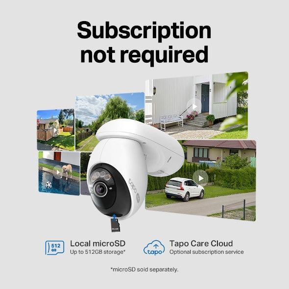 Tapo Solar-Powered Pan/Tilt Security Camera Kit | Tapo-C660