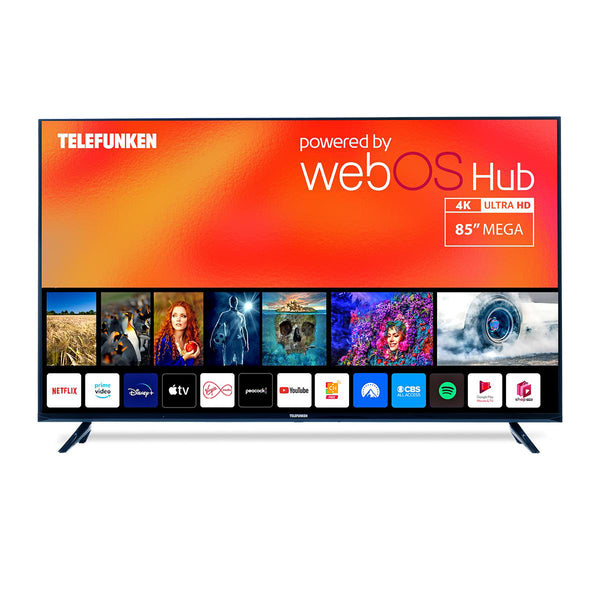 Telefunken 85″ D‑LED UHD WebOS Smart TV