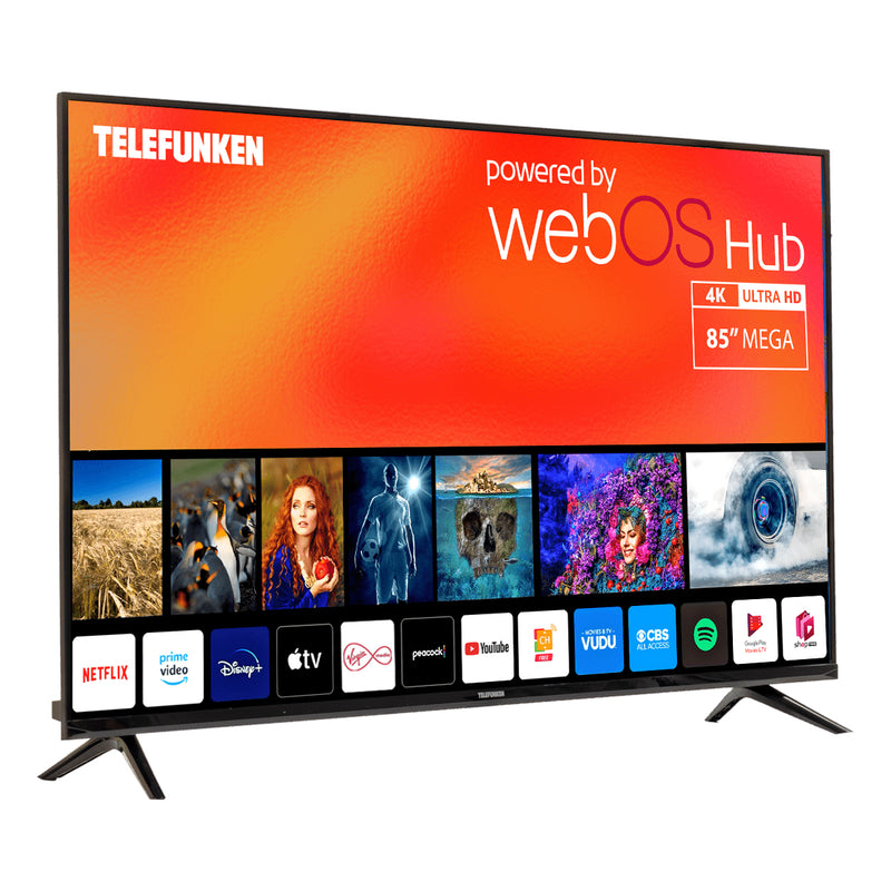 Telefunken 85″ D‑LED UHD WebOS Smart TV