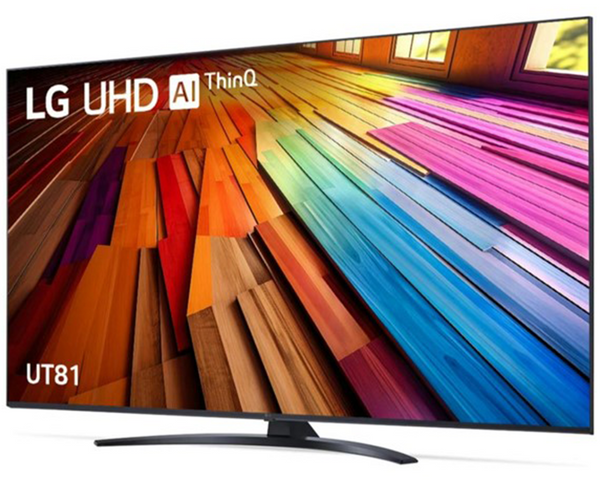 LG (UT81 Series) 65″ 4K UHD AI Smart TV – α5 Gen7, webOS 24