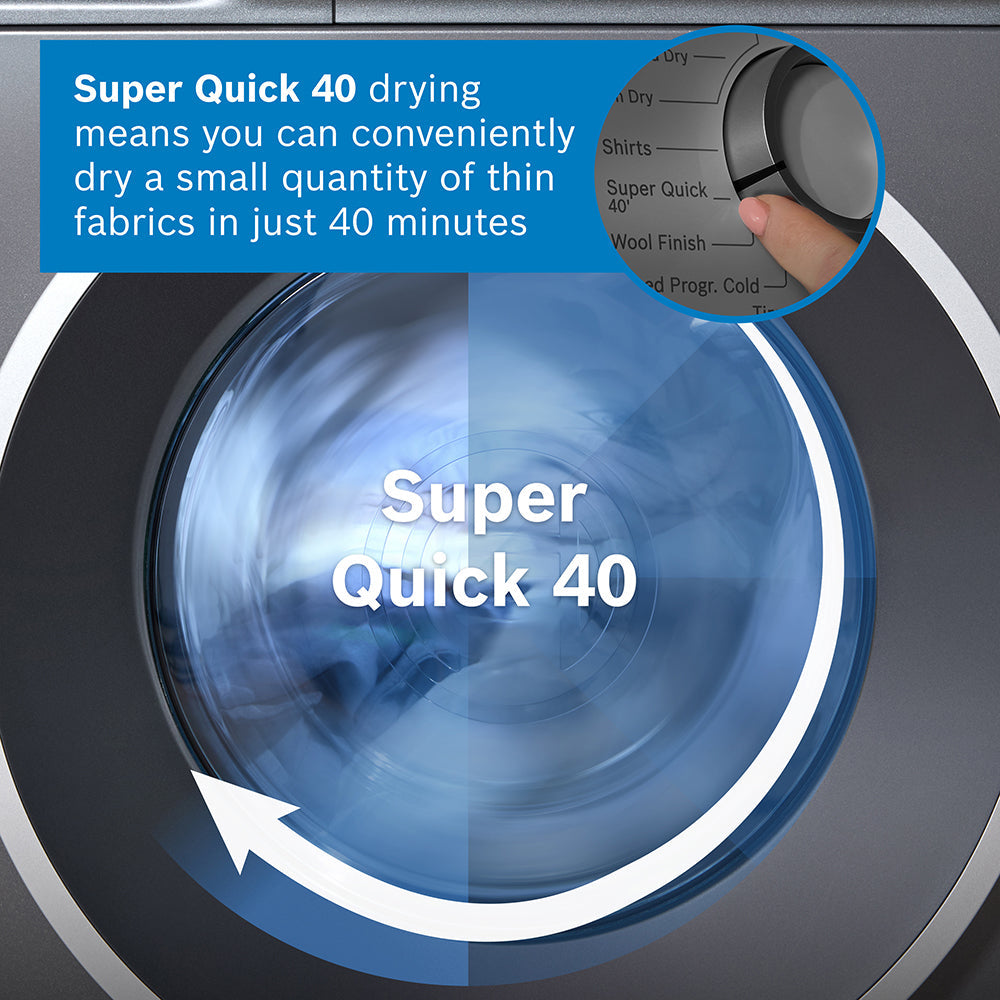 Bosch Series 6 9kg Heat Pump Tumble Dryer | WQG245R1GB