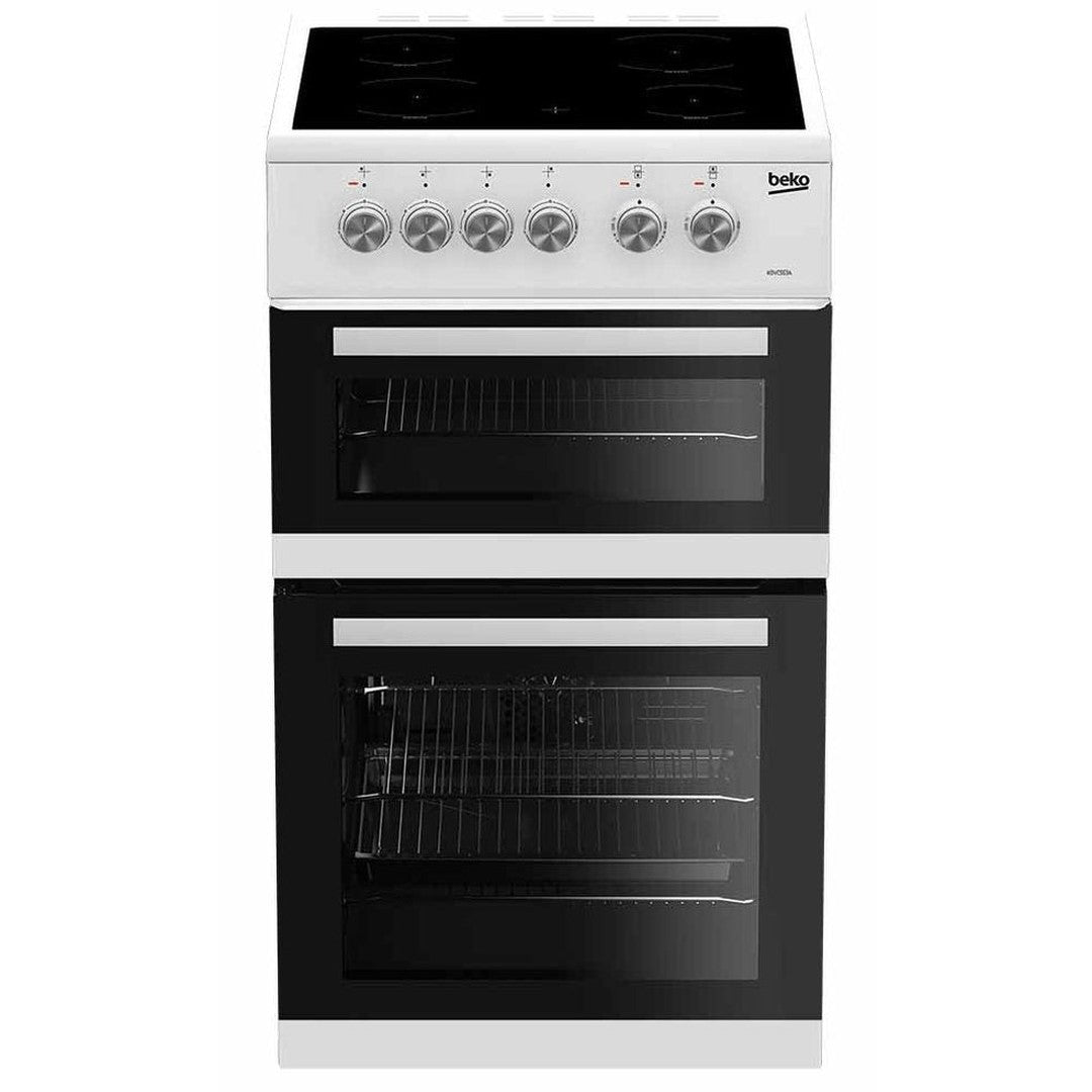 Beko 50cm Double Oven Electric Cooker | KDVC563AW Beko Cooker Ben Sweeney Electrical Ben Sweeney