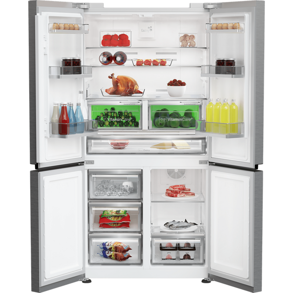Blomberg 4 Door Fridge Freezer with VitaminCare+ Stainless Steel | KQD114VPX Blomberg American Fridge Freezer Ben Sweeney Electrical Euronics
