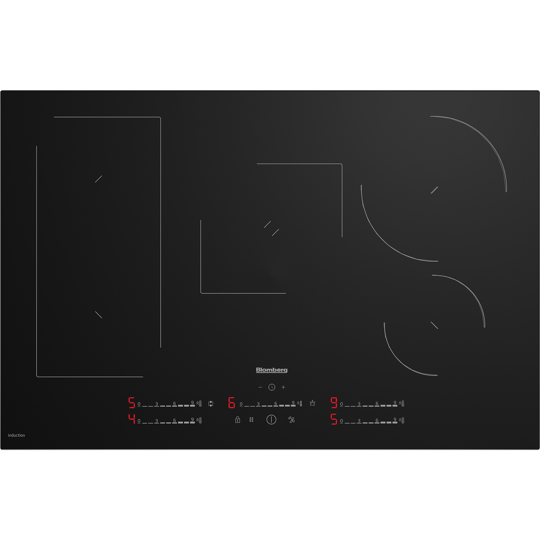 Blomberg 80cm 5 zones Cook Sensor Induction Hob Black | MIX55487N Blomberg Hob Ben Sweeney Electrical Euronics