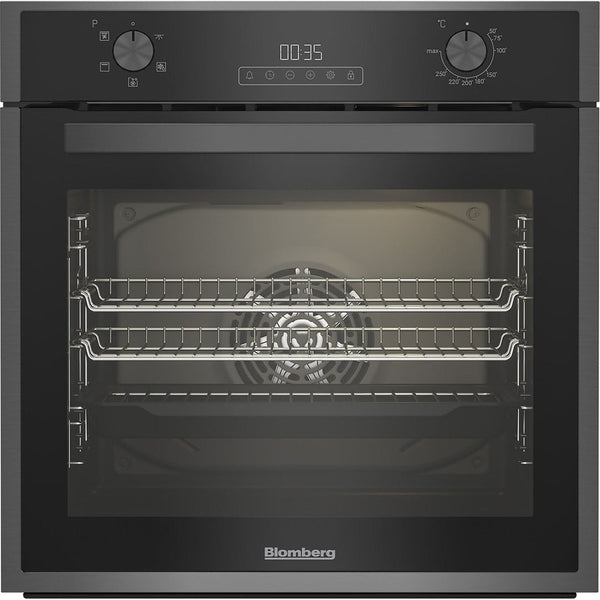 Blomberg Single Fan Oven 72L Capacity Dark Steel | ROEN9202DX Blomberg Oven Ben Sweeney Electrical Euronics