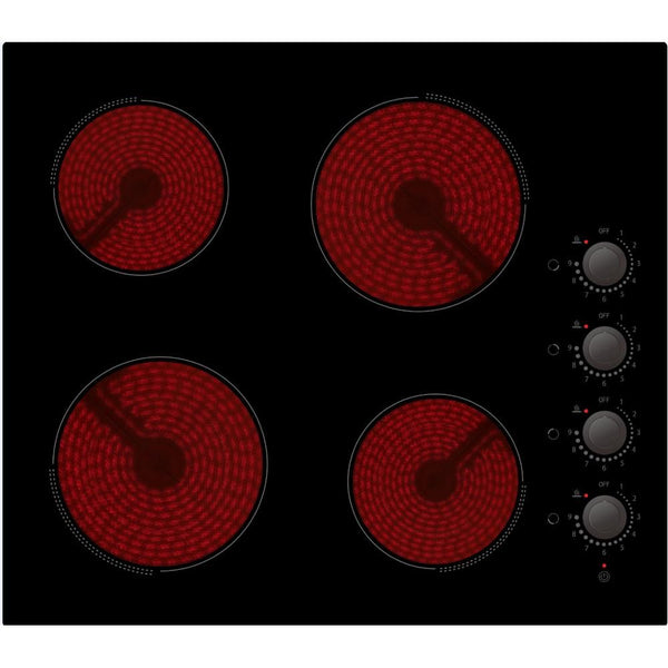 Culina 60 cm Black Glass Ceramic Hob