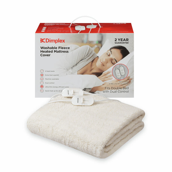 Dimplex Double Washable Fleece Heated Mattress Cover | DMC3002