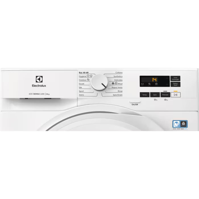 Electrolux 8KG 1400RPM Freestanding Washing Machine - White | EFI61841B Electrolux Washing Machine Ben Sweeney Electrical Euronics