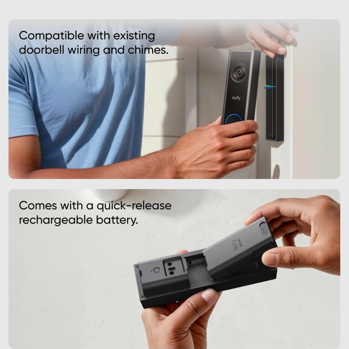 Eufy Video Doorbell C31 Smart Doorbell 2K - Black | T8223312 Eufy Smart Camera Ben Sweeney Electrical Euronics