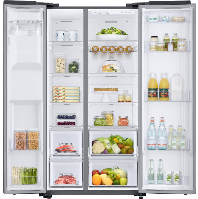 Samsung American Style Side‑by‑Side Fridge Freezer - Space Max 638L - Stainless Steel