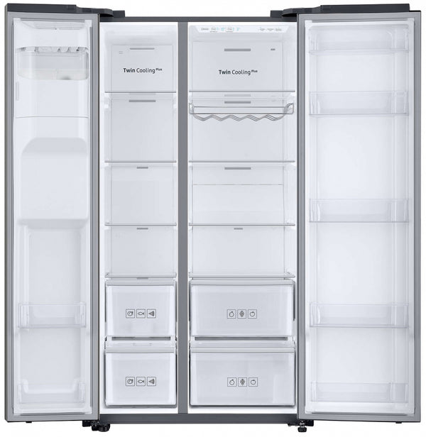 Samsung American Style Side‑by‑Side Fridge Freezer - Space Max 638L - Stainless Steel