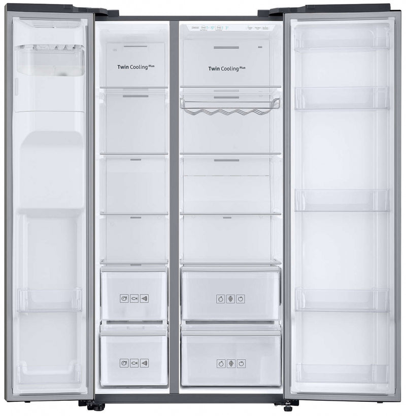 Samsung American Style Side‑by‑Side Fridge Freezer - Space Max 638L - Stainless Steel