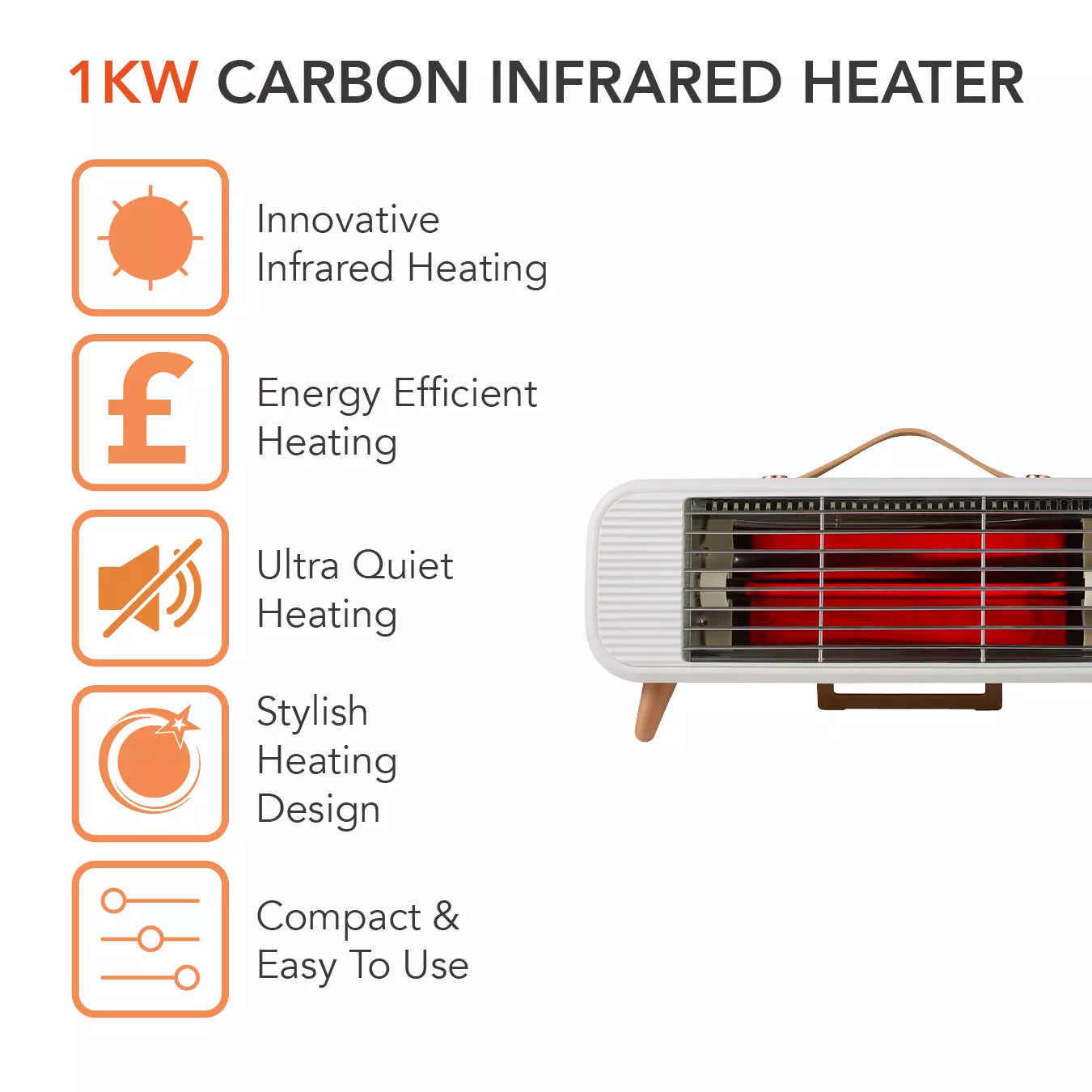 Warmlite 350W Infrared Desk Heater