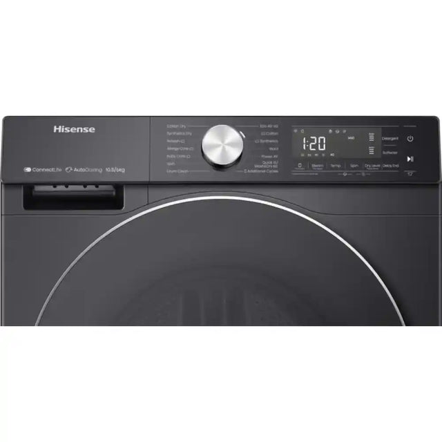 Hisense 10.5Kg 1400 Spin Autodose Washing Machine - Black | WF5S1045BB