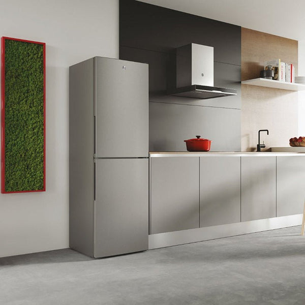 Hoover 252L 50/50 Low Frost Freestanding Fridge Freezer - Metal Back | HVT3CLECKIHS-1 Hoover Fridge Freezer Ben Sweeney Electrical Euronics