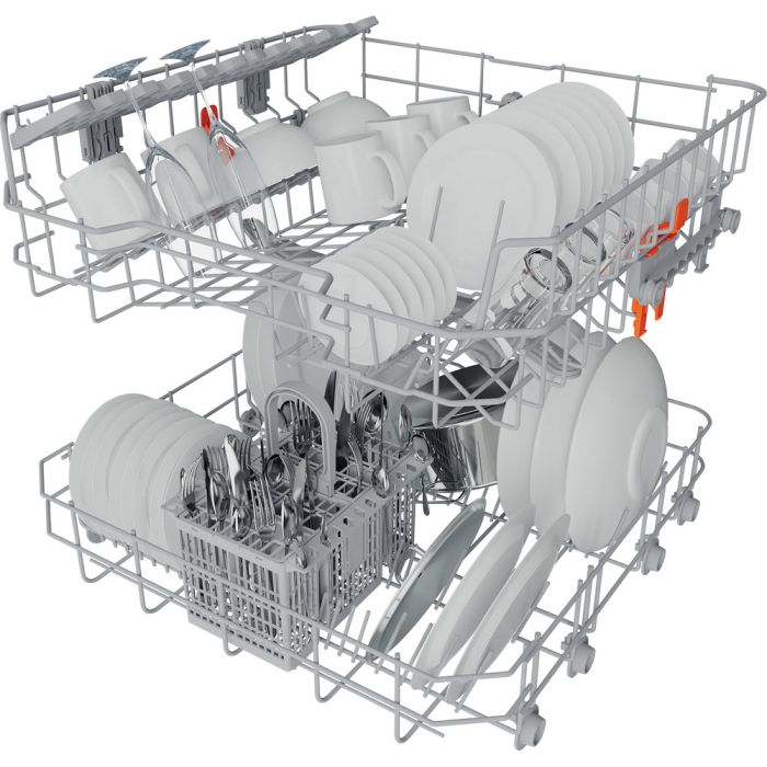 Hotpoint Semi‑Integrated Dishwasher – Stainless Steel