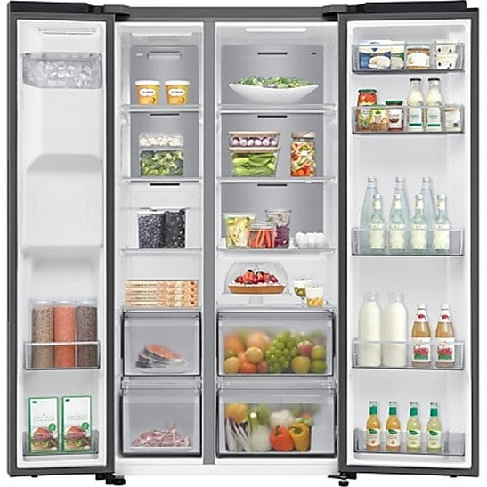 Samsung 640L Bespoke AI Series 6 Side-by-Side Fridge Freezer with SpaceMax™, Silver | RS70F64KETEU Samsung American Fridge Freezer Ben Sweeney Ben Sweeney Ben Sweeney