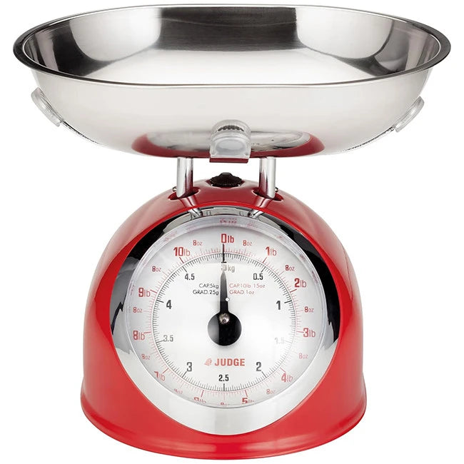 Judge Kitchen 5.0kg Traditional Scale - Red | TC346