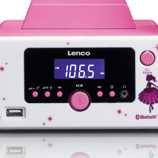 Lenco MC‑020 Princess Micro Music System – FM Radio, Bluetooth, USB & AUX