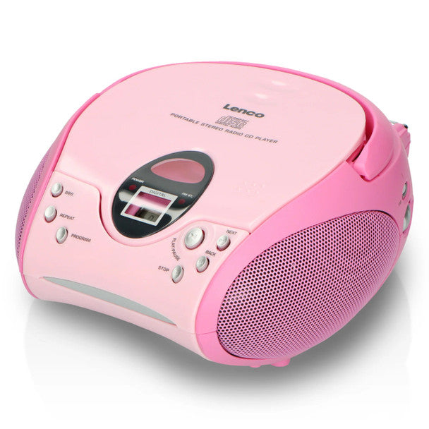 LENCO SCD-24 BLACK/SILVER - Portable Stereo FM Radio with CD player | SCD-24 Black/Silver