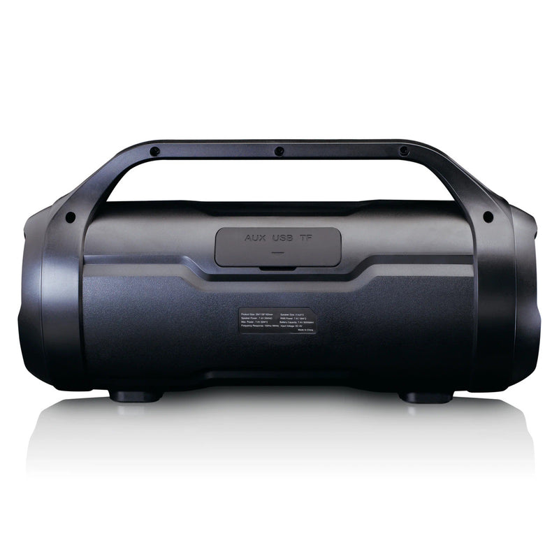 Lenco Splash‑Proof Bluetooth Speaker with FM, USB/SD & Party Lights