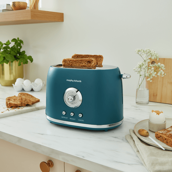 Morphy Richards Colour Boutique 2-Slice Toaster - Teal Green | 980601