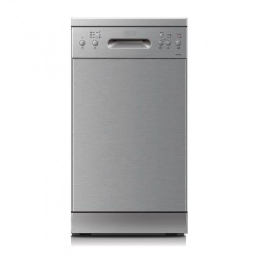PowerPoint 45 cm Freestanding Slimline Dishwasher – 10-Place, Silver