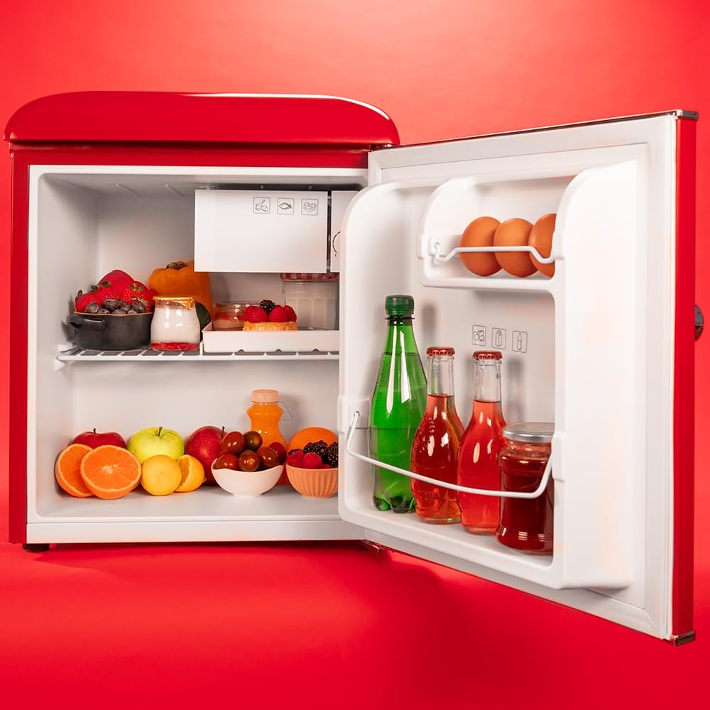 Cecotec Table Top Retro Fridge with Chiller Box  Red  | 02451
