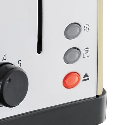 Russell Hobbs Stainless Steel 4 Slice Toaster - Cream | 28363