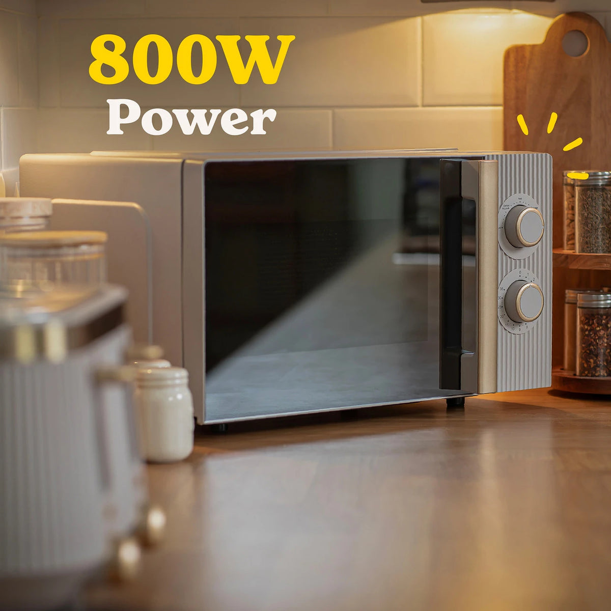 Russell Hobbs Bronte 20L Stone Manual Microwave | RHMM833ST