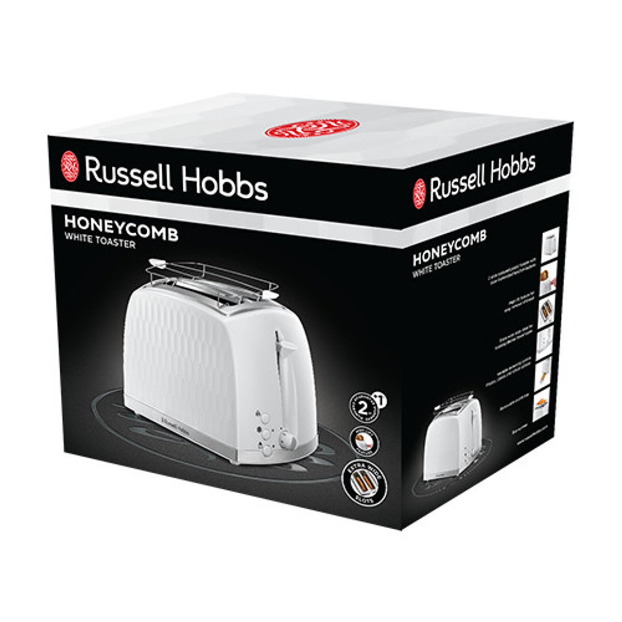 Russell Hobbs Honeycomb Toaster - White | 26060