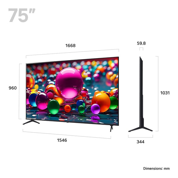 LG UA75 75" 4K UHD LED Smart TV | 75UA75006LA.AEKQ LG TV Ben Sweeney Electrical Euronics
