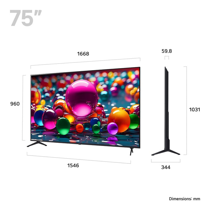 LG UA75 75" 4K UHD LED Smart TV | 75UA75006LA.AEKQ LG TV Ben Sweeney Electrical Euronics