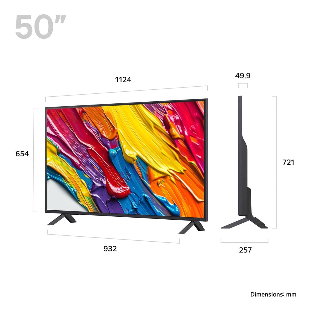 LG QNED AI 50" 4K HDR Smart TV | 50QNED82A6B.AEK LG TV Ben Sweeney Electrical Euronics