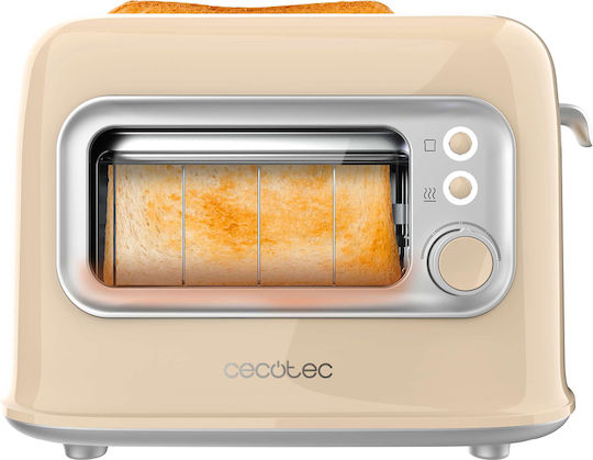Cecotec Retrovision Toaster 2 Slots 700W Beige