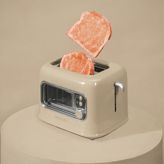 Cecotec Retrovision Toaster 2 Slots 700W Beige
