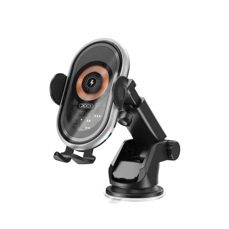 XO Car Holder With Wireless Charger Black 15W | XO-WX038